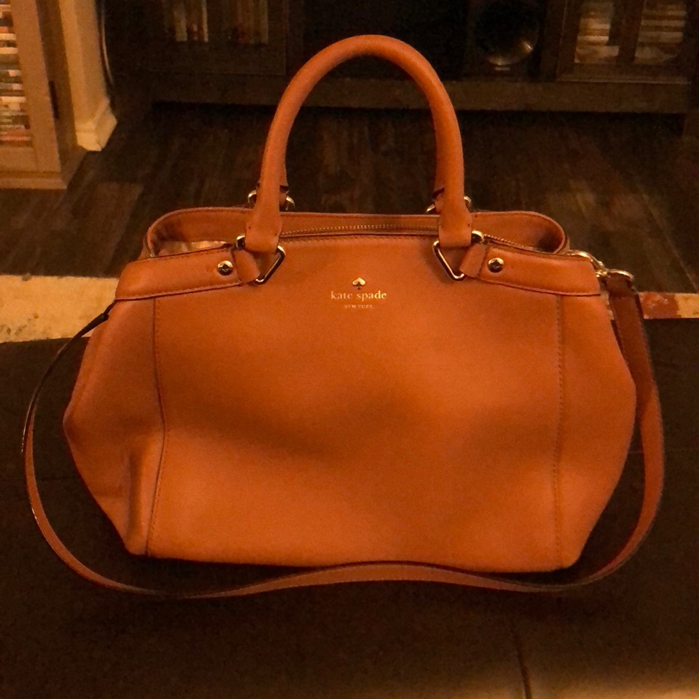 Brown leather Kate spade satchel